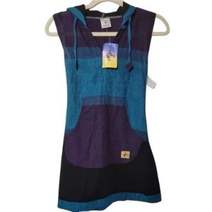 New w/o tags Katmandu cotton long thin shirt sleeveless hood small